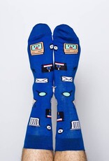 Yellow Owl Workshop Socks - Mens Crew: Computer Nerd
