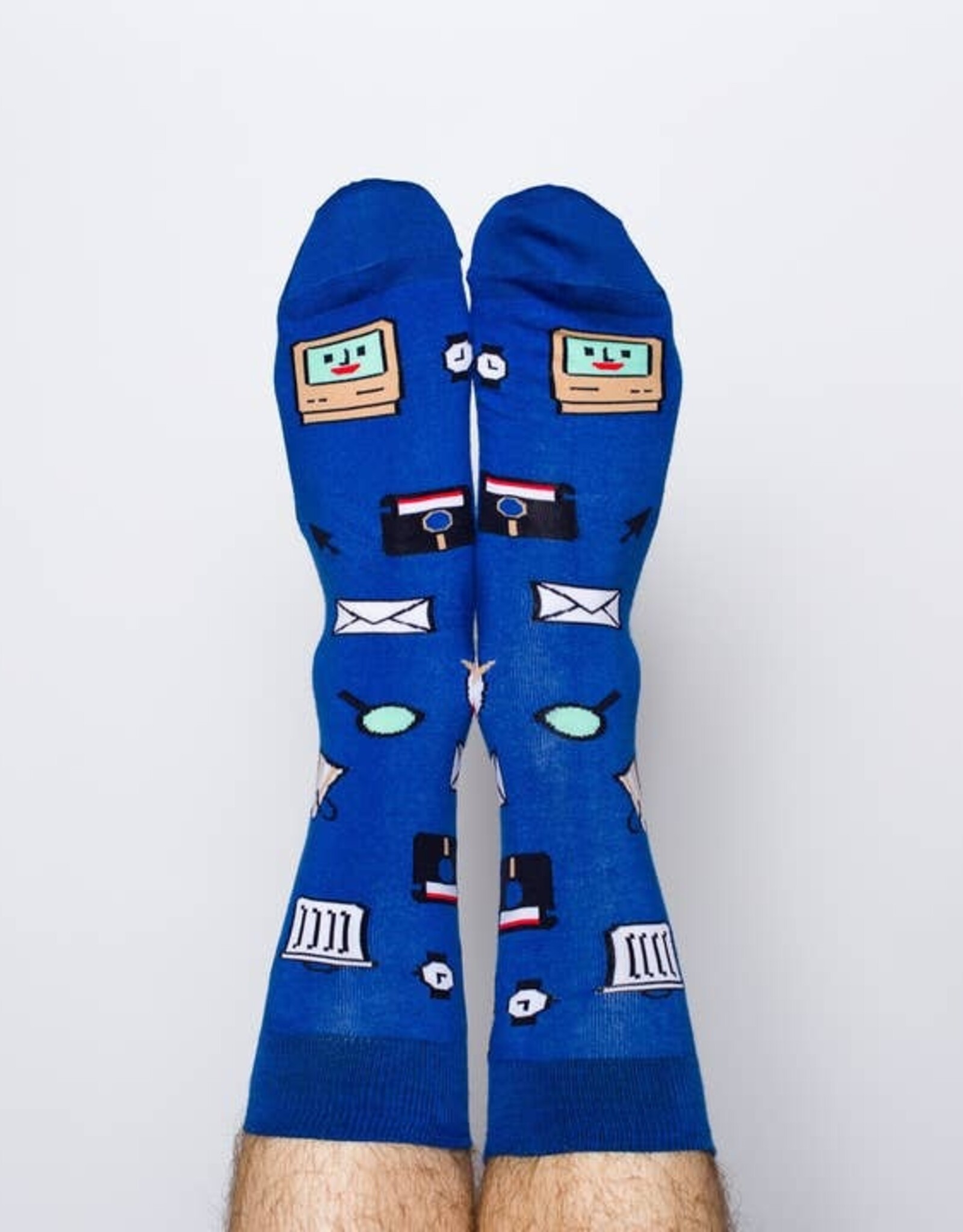 Yellow Owl Workshop Socks - Mens Crew: Computer Nerd