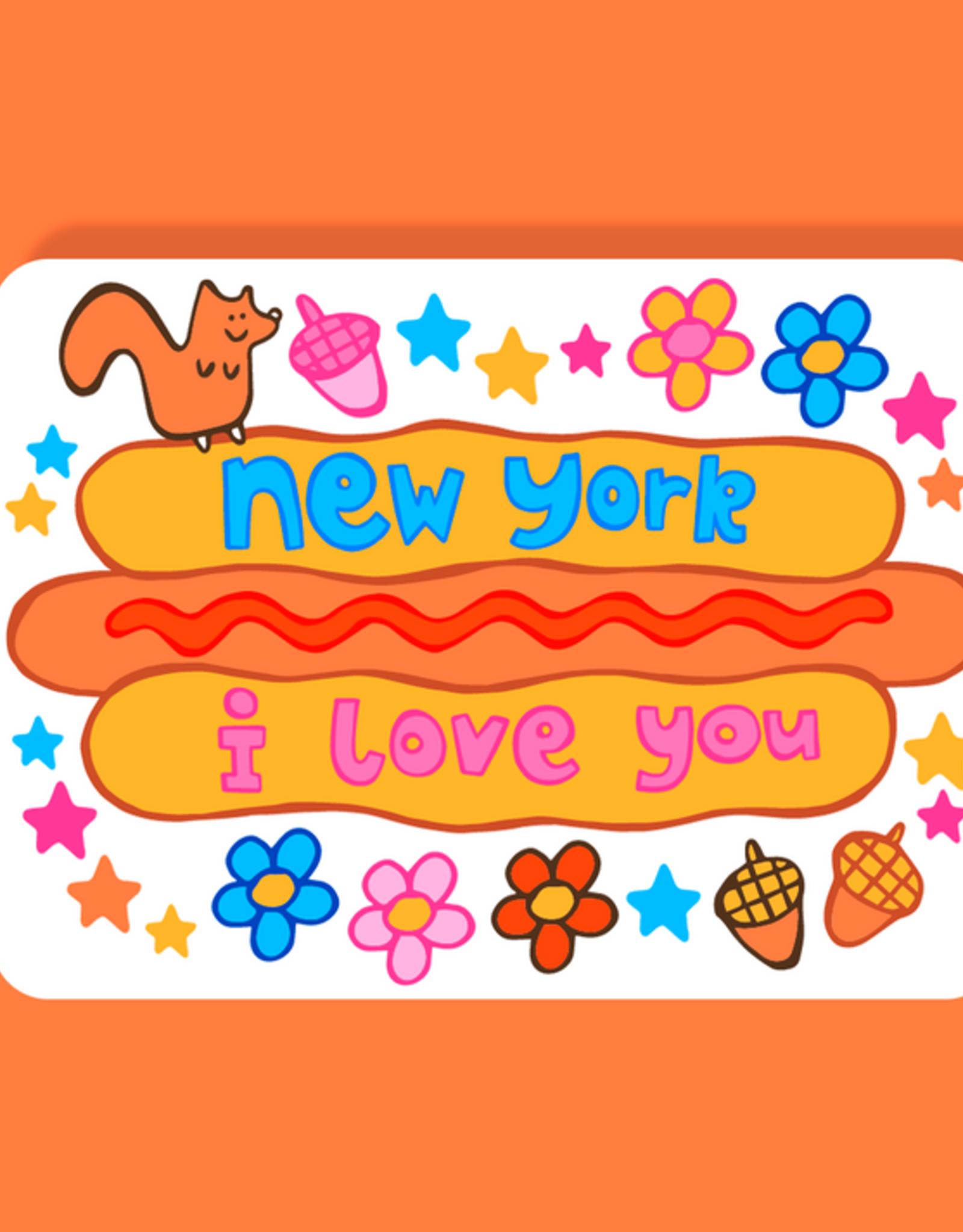 LOLALA Magnet - New York Hot Dog (Confetti)
