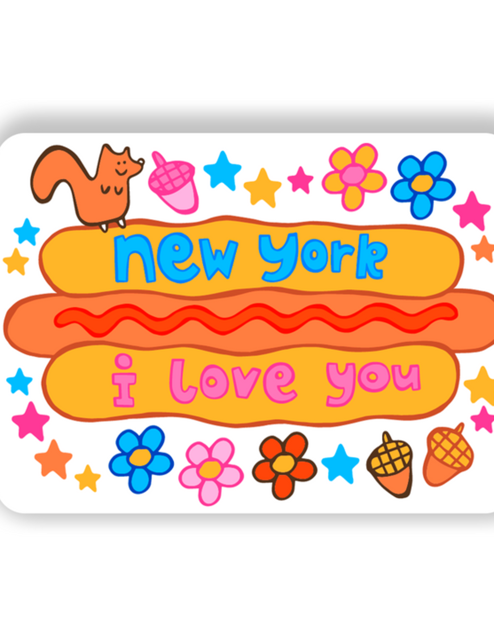 LOLALA Magnet - New York Hot Dog (Confetti)