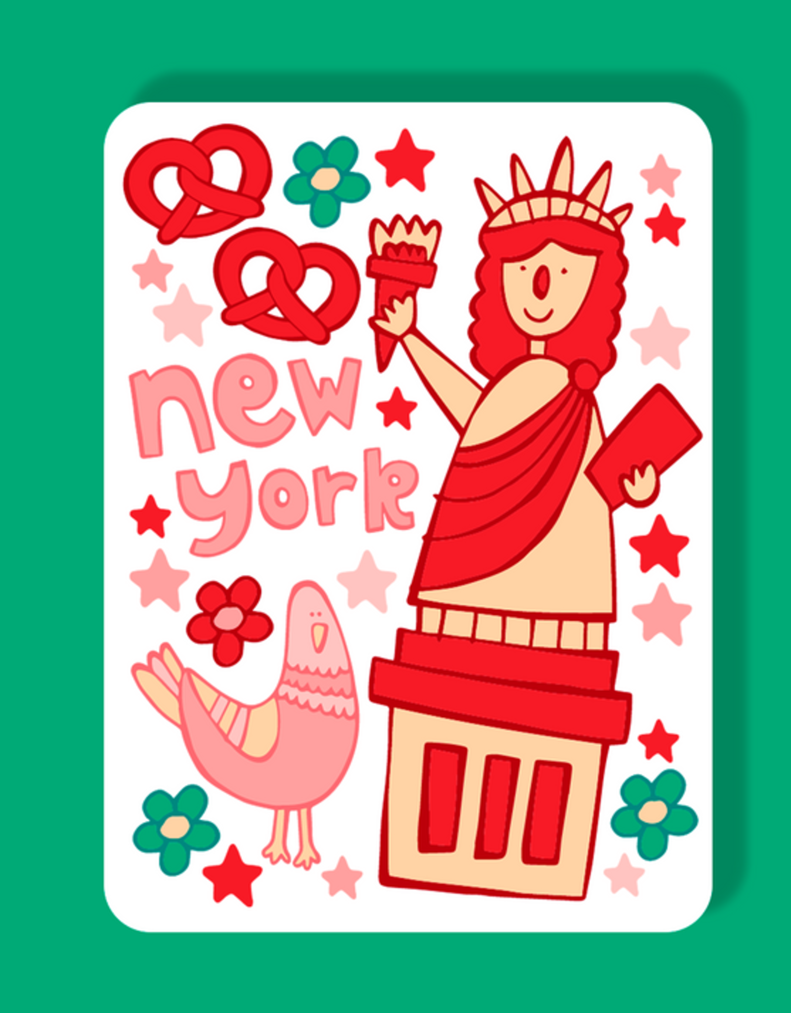 LOLALA Magnet - New York Statue of Liberty (Pizza)