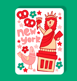 LOLALA Magnet - New York Statue of Liberty (Pizza)