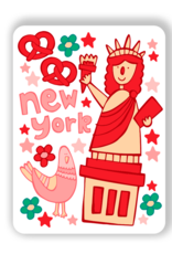 LOLALA Magnet - New York Statue of Liberty (Pizza)