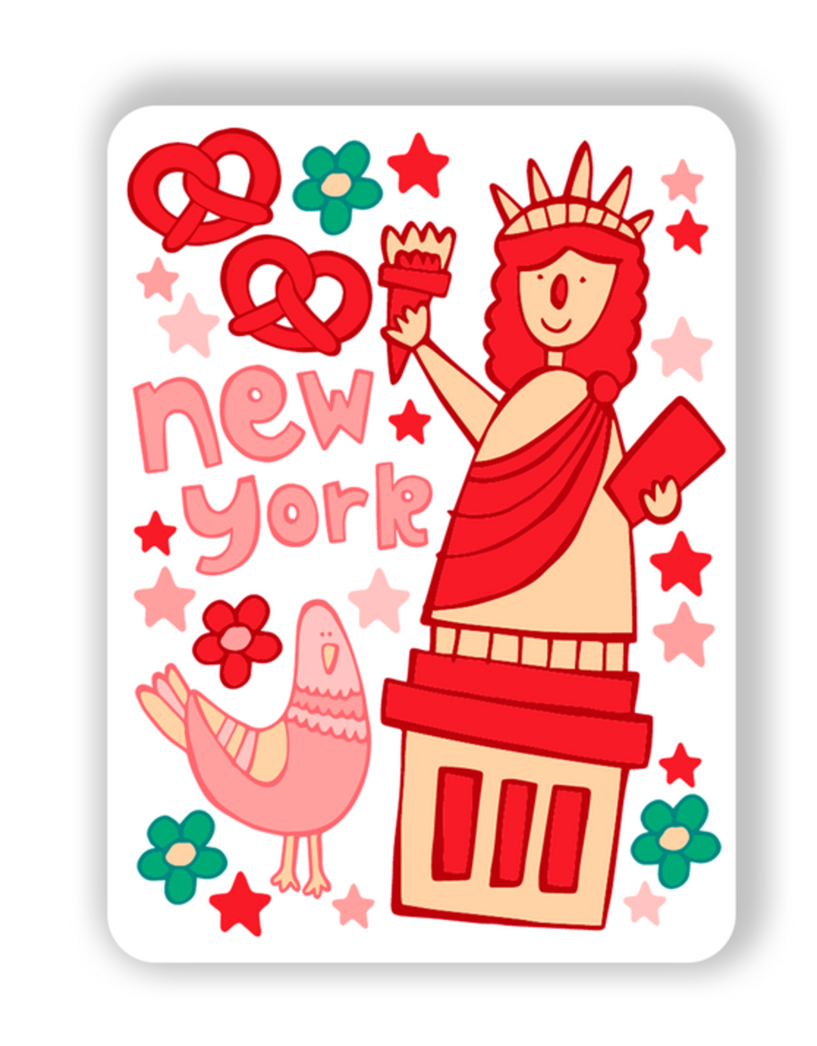 LOLALA Magnet - New York Statue of Liberty (Pizza)