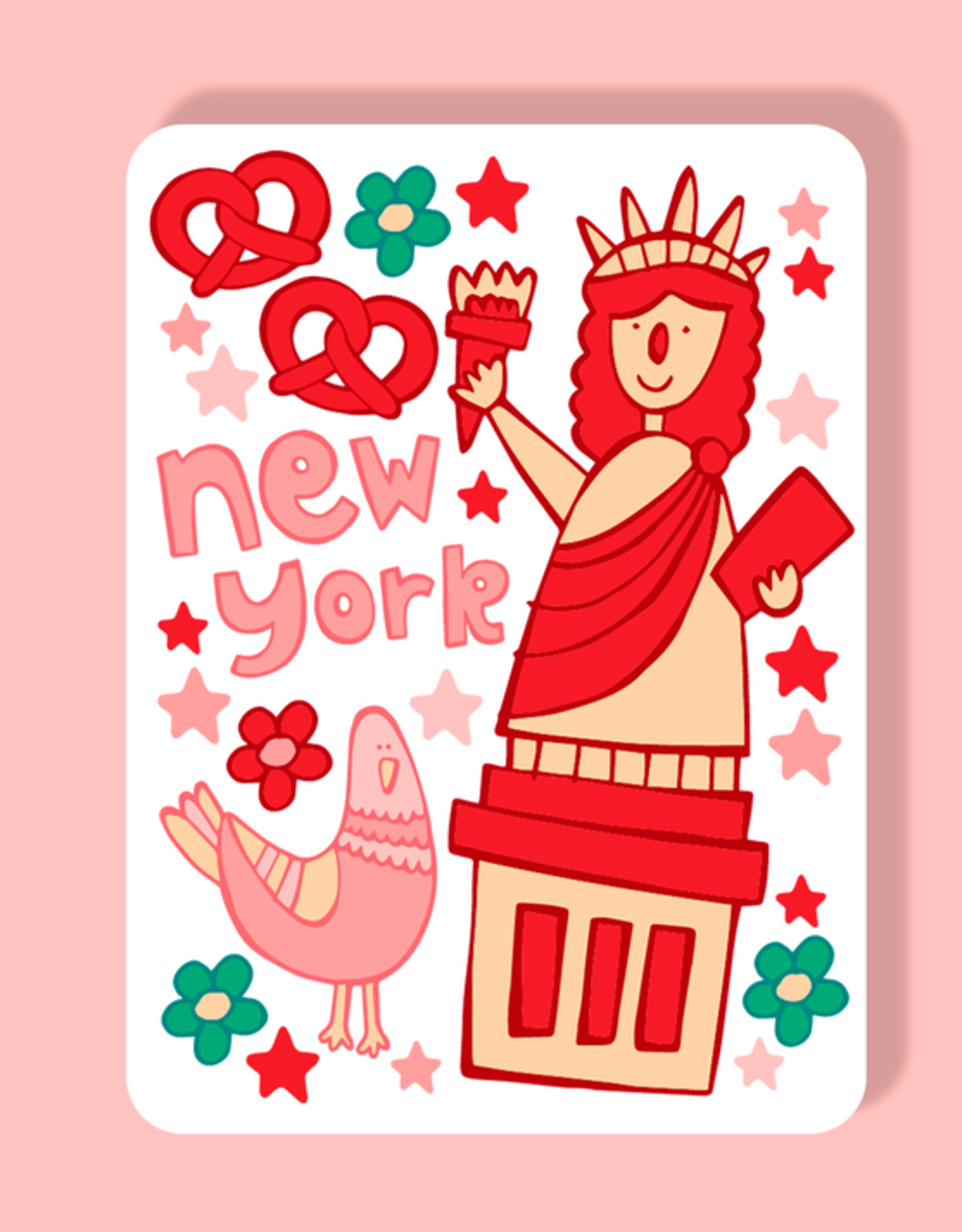 LOLALA Magnet - New York Statue of Liberty (Pizza)