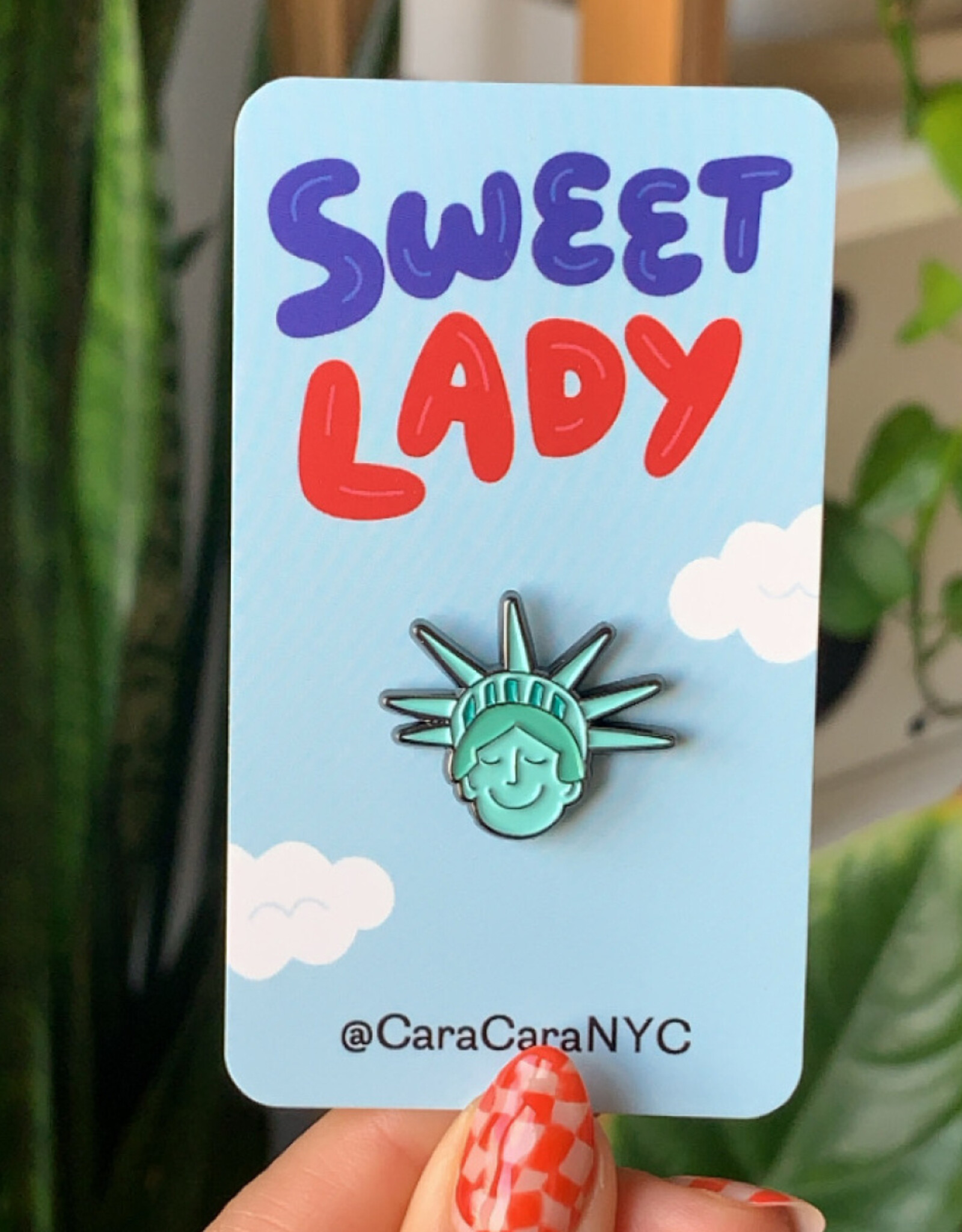 CaraCaraNYC Enamel Pin - Sweet Lady Liberty