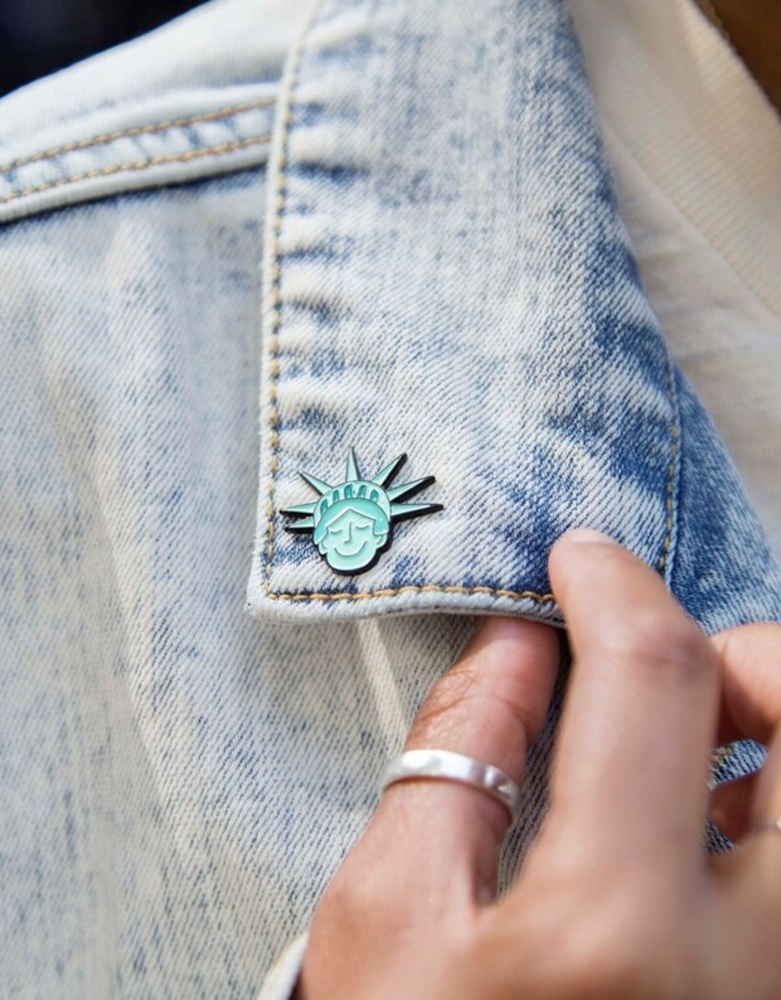 CaraCaraNYC Enamel Pin - Sweet Lady Liberty