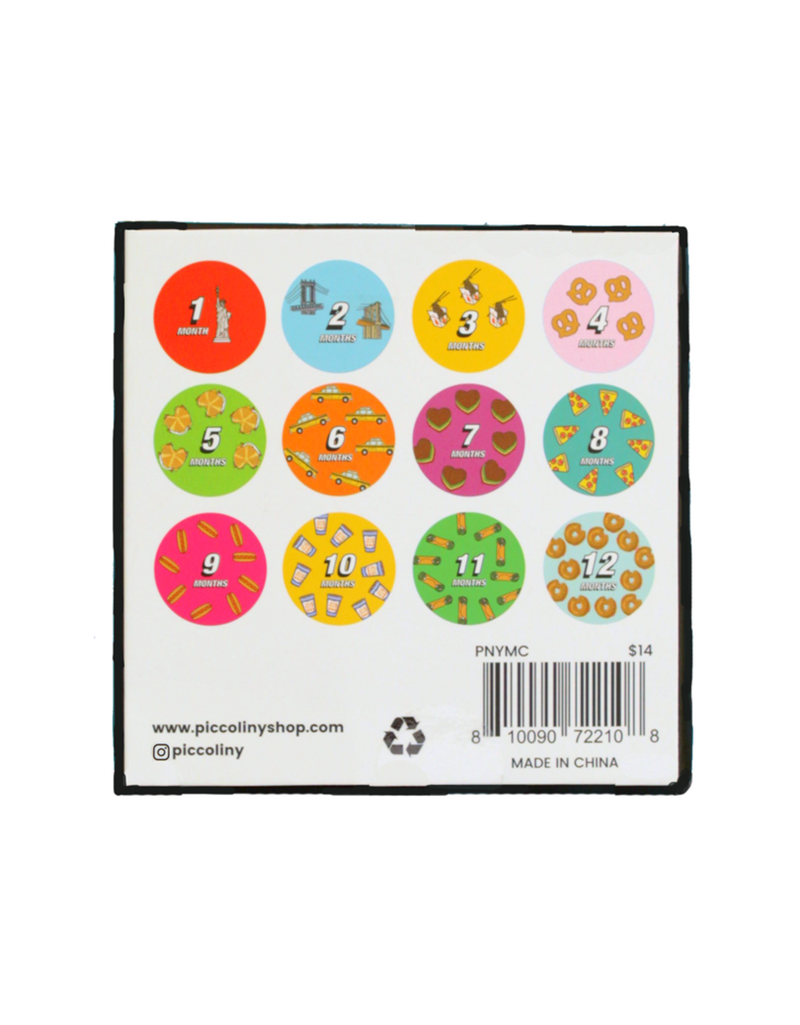 piccoliniNY Baby Milestone Cards - NY themed