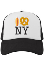 piccoliniNY Kids Trucker Hat - Hot Dog Pretzel NY