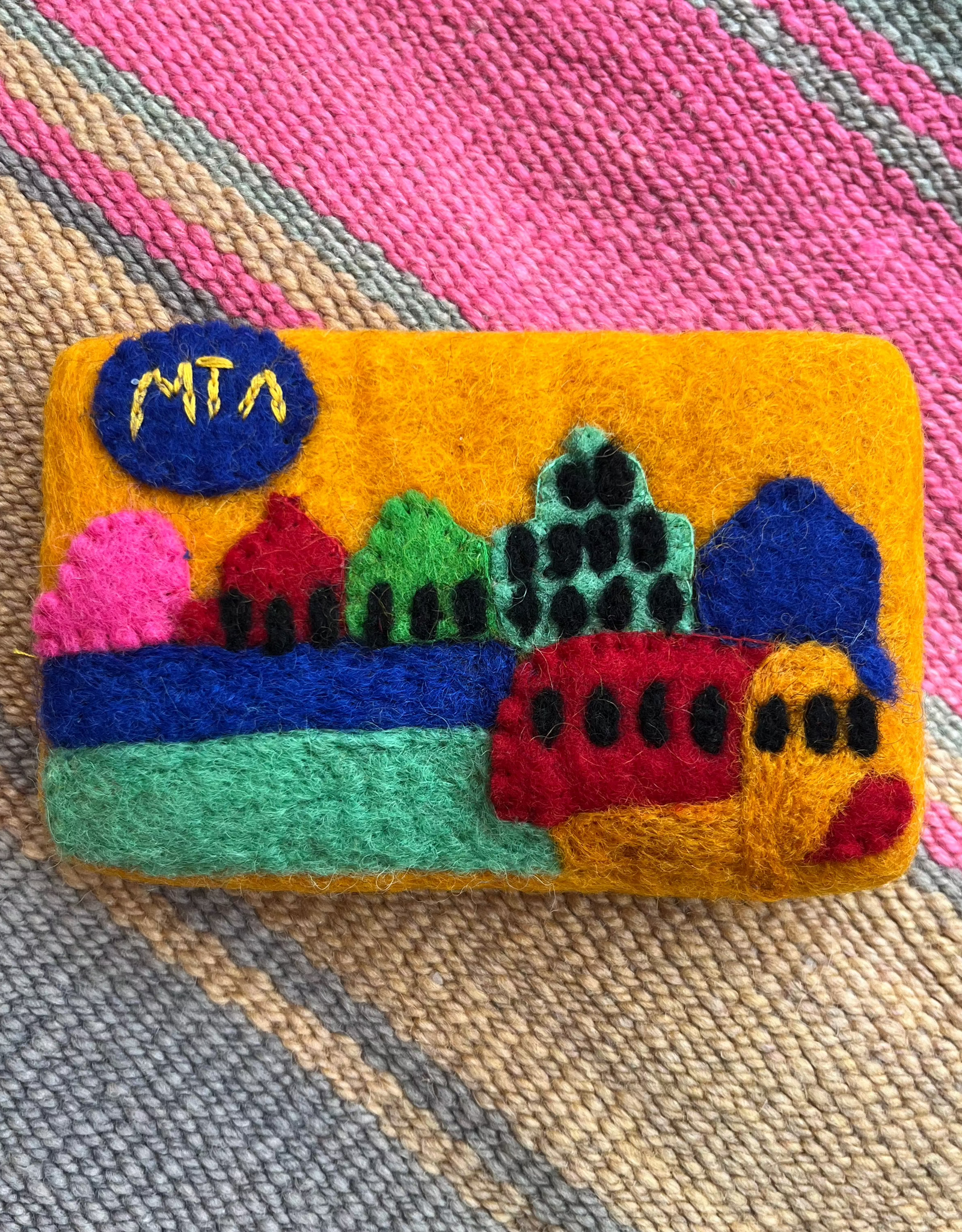 Gone to the Dogs Dog Toy - Felt Metro Card