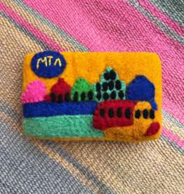Gone to the Dogs Dog Toy - Felt Metro Card