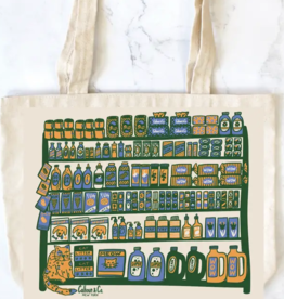 Calhoun & Co Tote - Canvas w/ Zipper: Bodega Shelfie