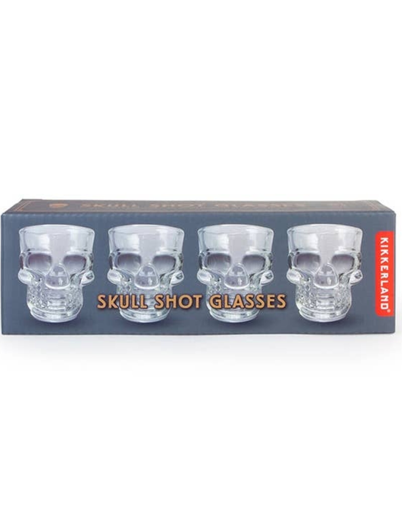 Kikkerland Skull shot Glasses - Set of 4