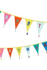 Talking Tables Birthday Bunting - Rainbow Happy Birthday Fabric