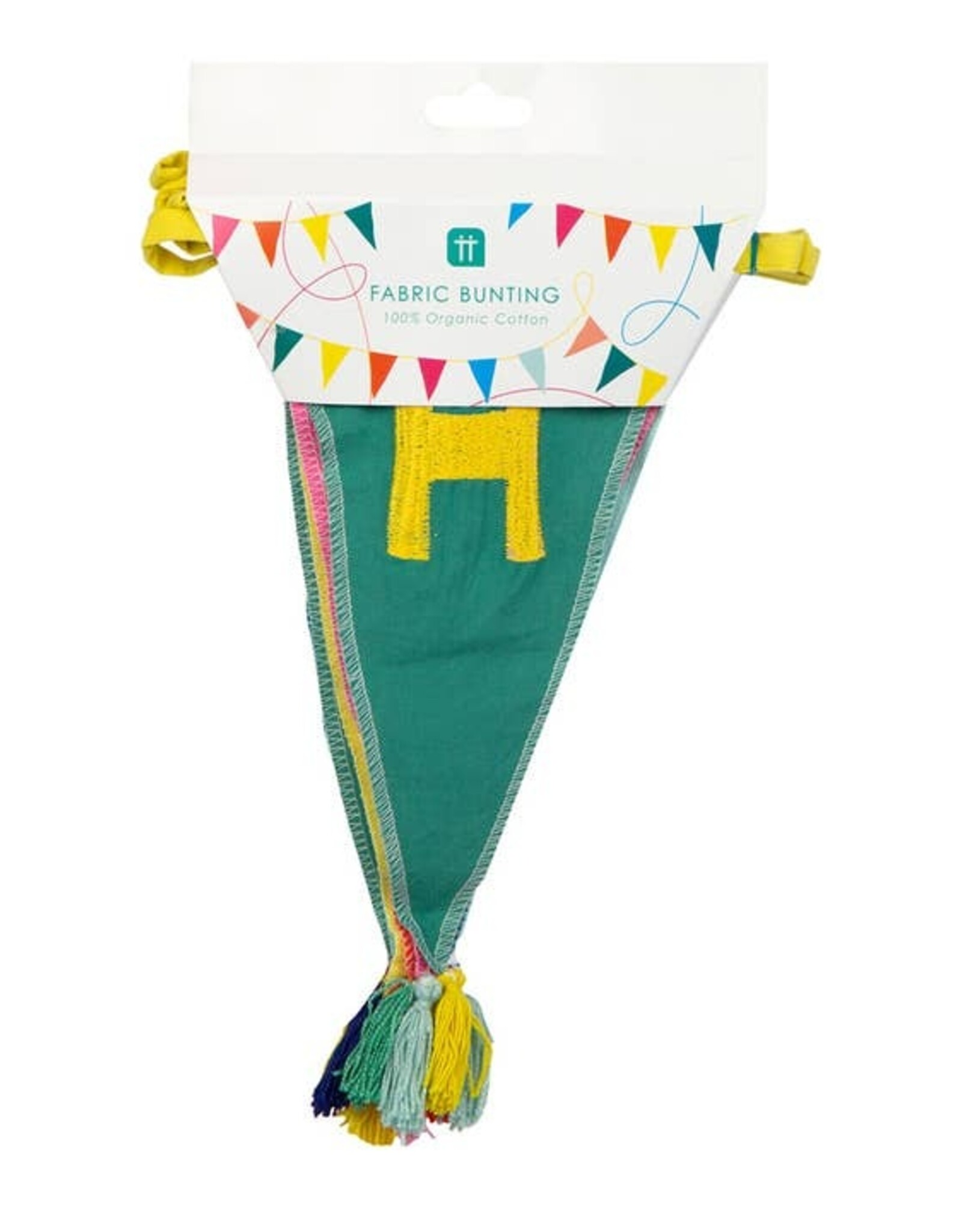 Talking Tables Birthday Bunting - Rainbow Happy Birthday Fabric