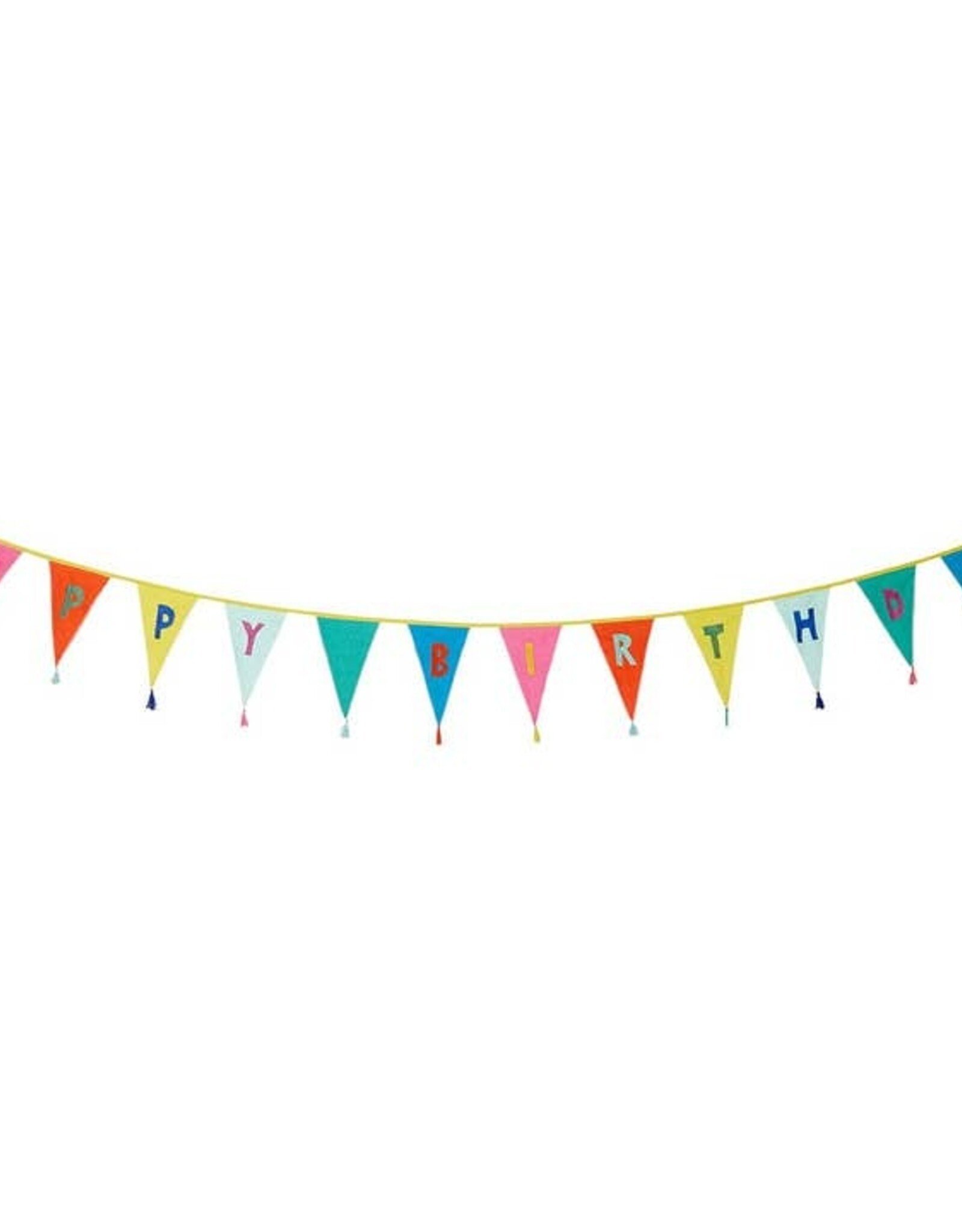 Talking Tables Birthday Bunting - Rainbow Happy Birthday Fabric