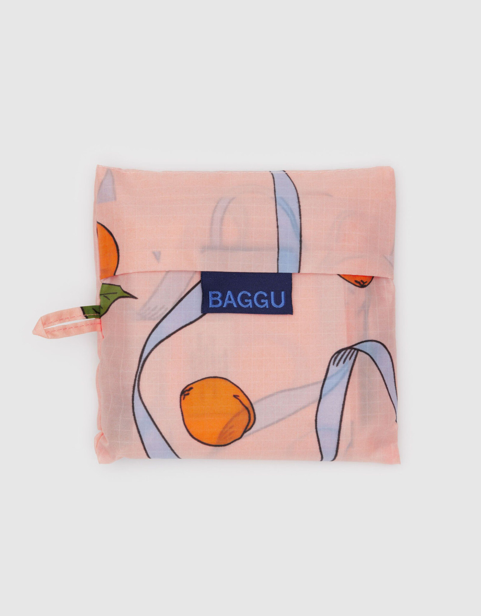 BAGGU Tote - Foldable: Baggu Apricots & Ribbons