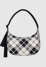 BAGGU Crescent Bag - Medium: Mixed Plaid