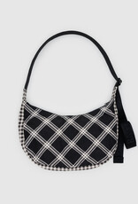 BAGGU Crescent Bag - Medium: Mixed Plaid