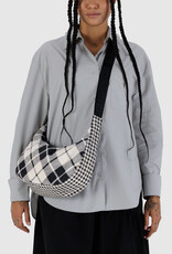 BAGGU Crescent Bag - Medium: Mixed Plaid