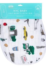 Little Hometown Baby Bib and Burp Cloth - New York City