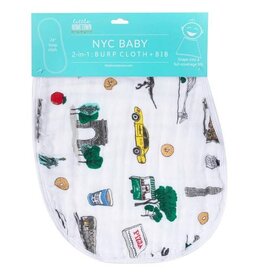Little Hometown Baby Bib and Burp Cloth - New York City