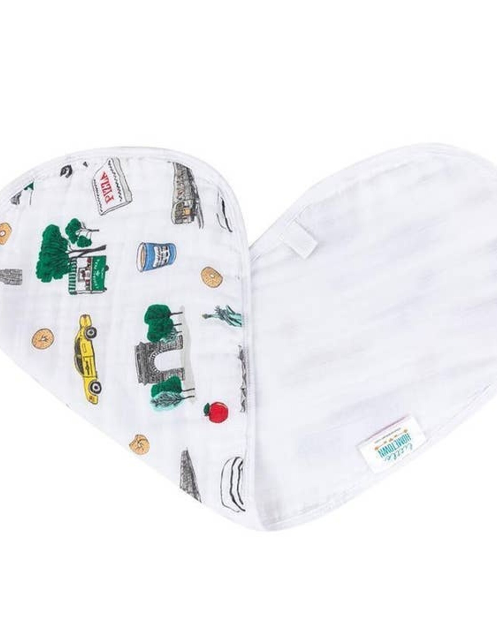 Little Hometown Baby Bib and Burp Cloth - New York City