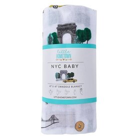 Little Hometown Baby Swaddle - Muslin New York City