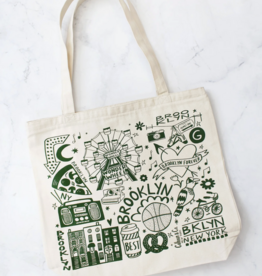 Calhoun & Co Tote - Canvas w Zipper: Calhoun Brooklyn