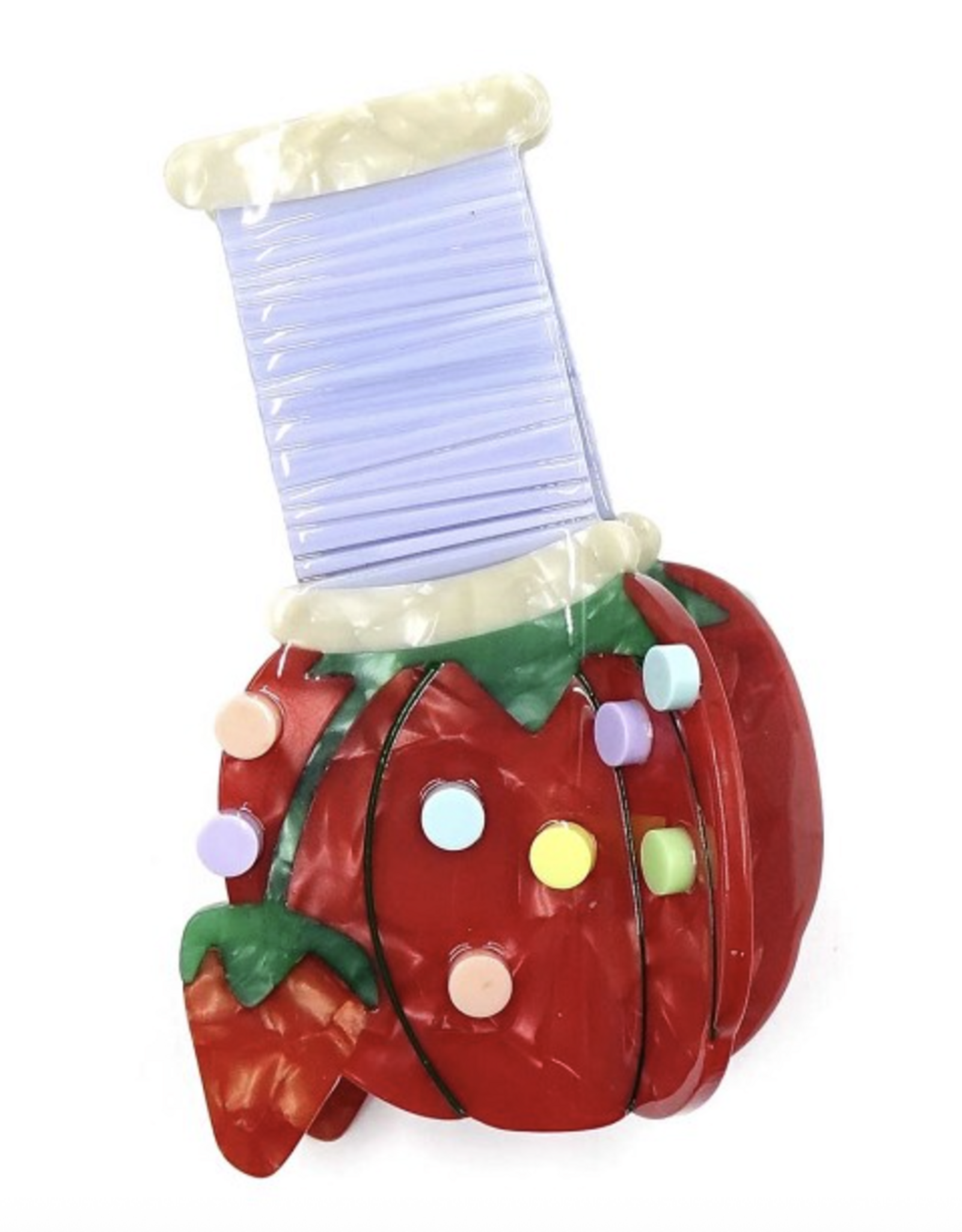 The Peach Fuzz Hair Claw - Pin Cushion