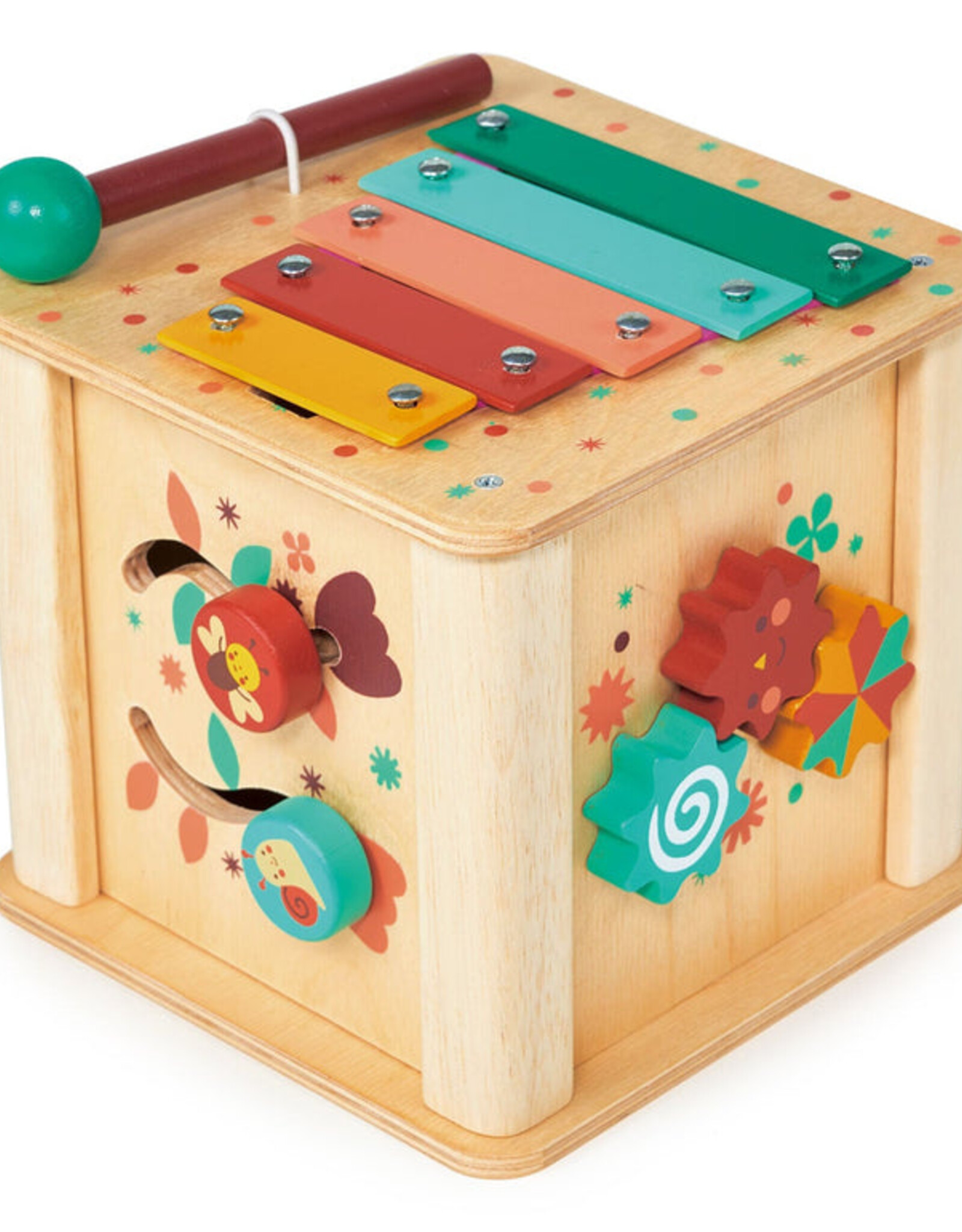 Mentari Wooden Kids Toy - Toddler Activity Cube