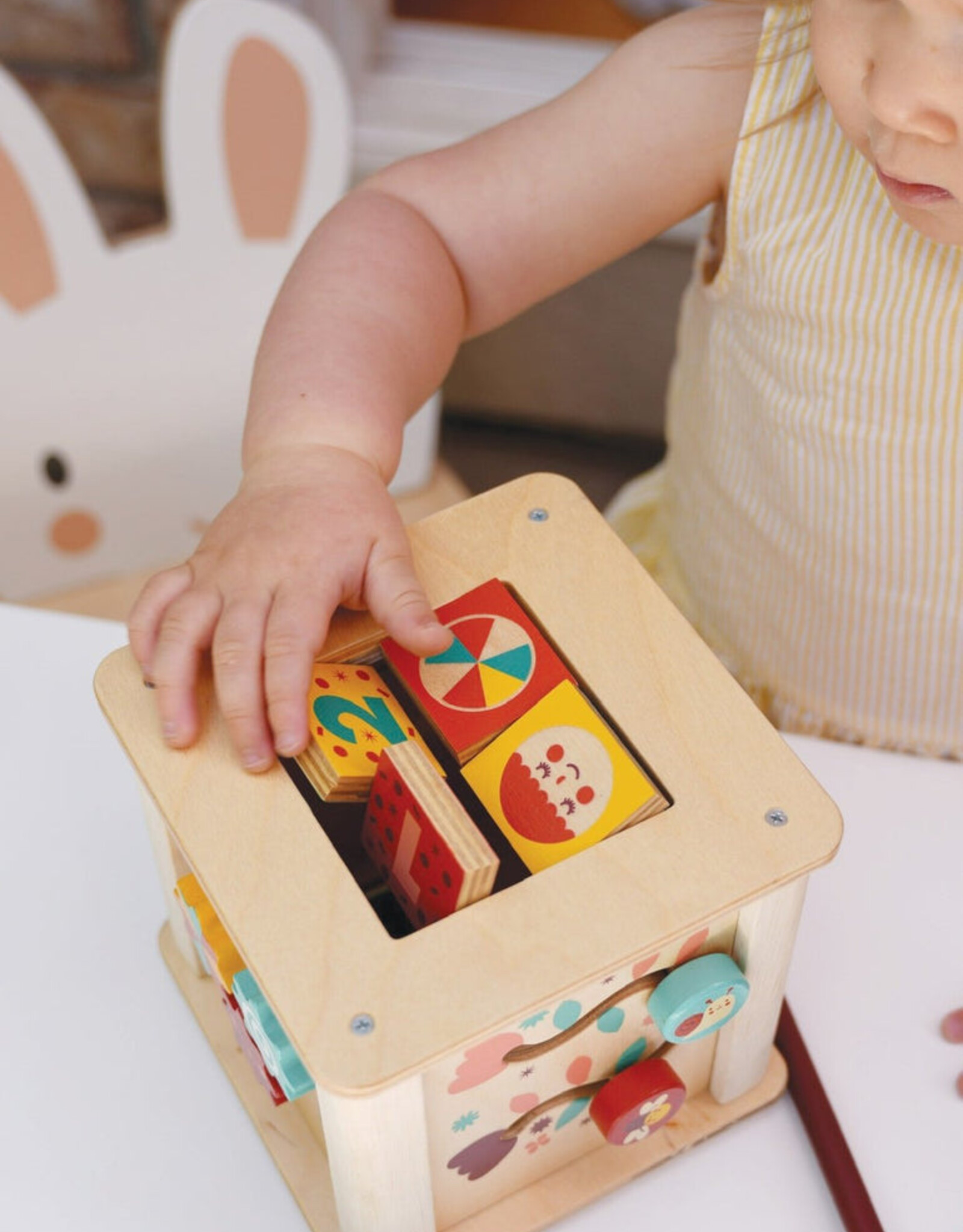 Mentari Wooden Kids Toy - Toddler Activity Cube