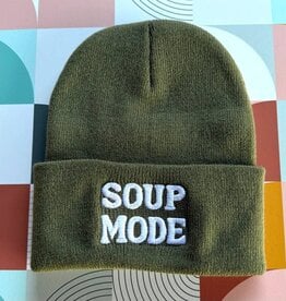 The Silver Spider Hat - Beanie: Soup Mode (Olive Green)