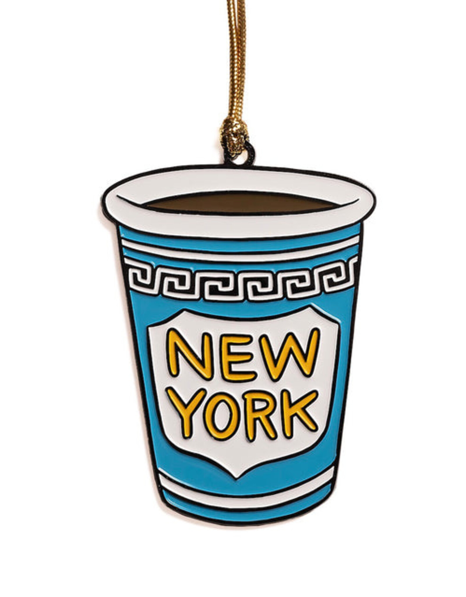 The Found Ornament - Enamel New York Coffee Cup NYC