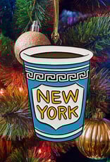 The Found Ornament - Enamel New York Coffee Cup NYC