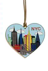 The Found Ornament - Enamel NYC Skyline Heart