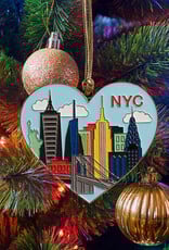 The Found Ornament - Enamel NYC Skyline Heart