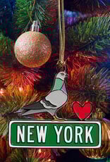 The Found Ornament - Enamel New York Pigeon NYC