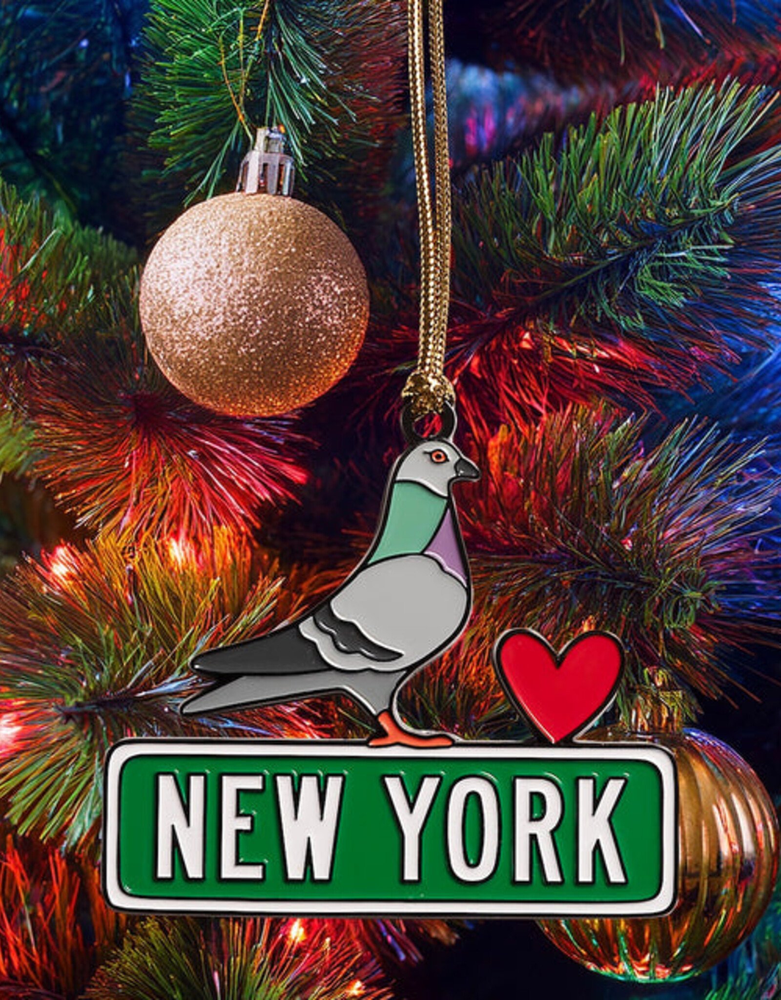 The Found Ornament - Enamel New York Pigeon NYC