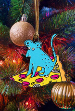 The Found Ornament - Enamel Pizza Rat