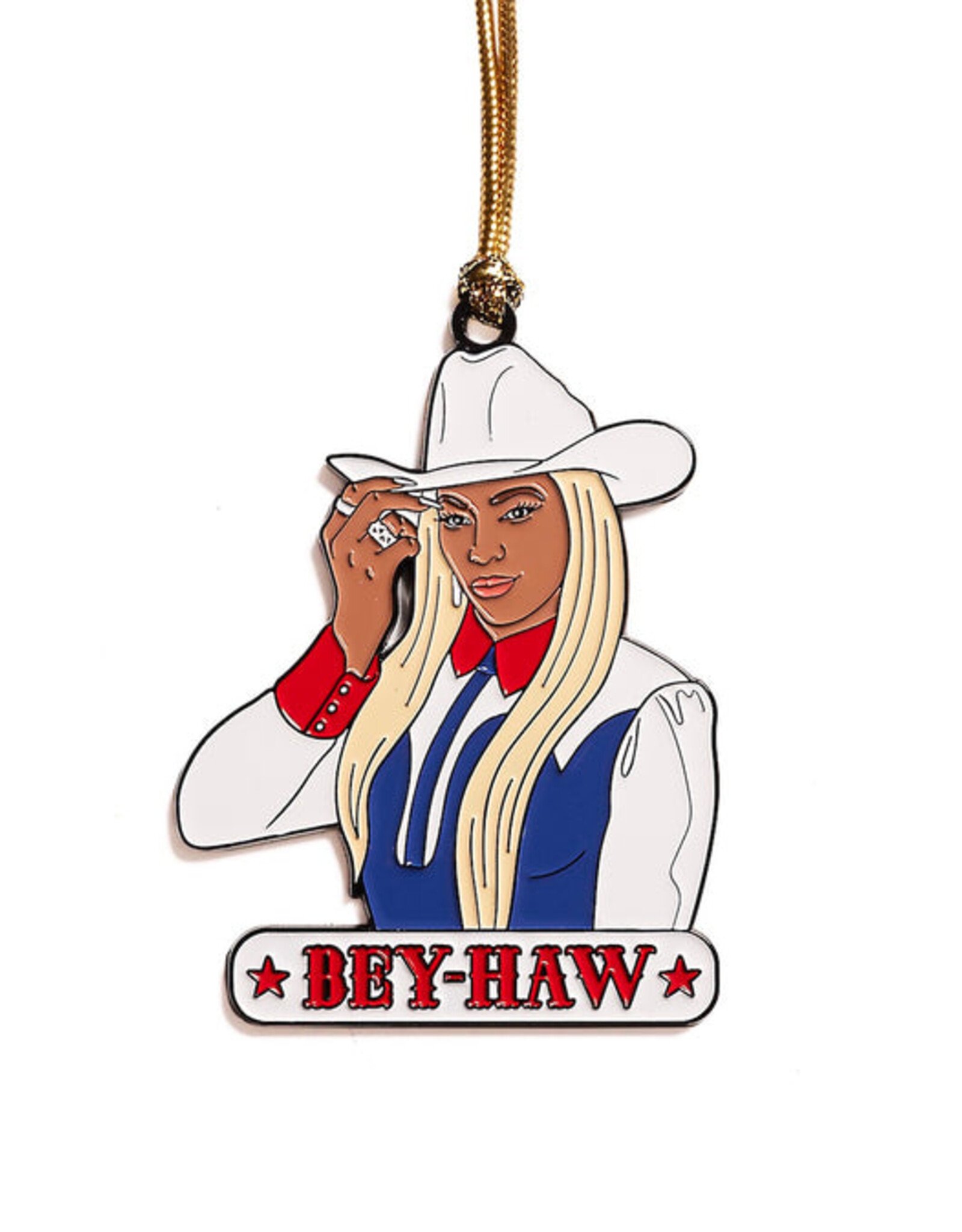 The Found Ornament - Enamel: Bey-Haw Cowboy Carter