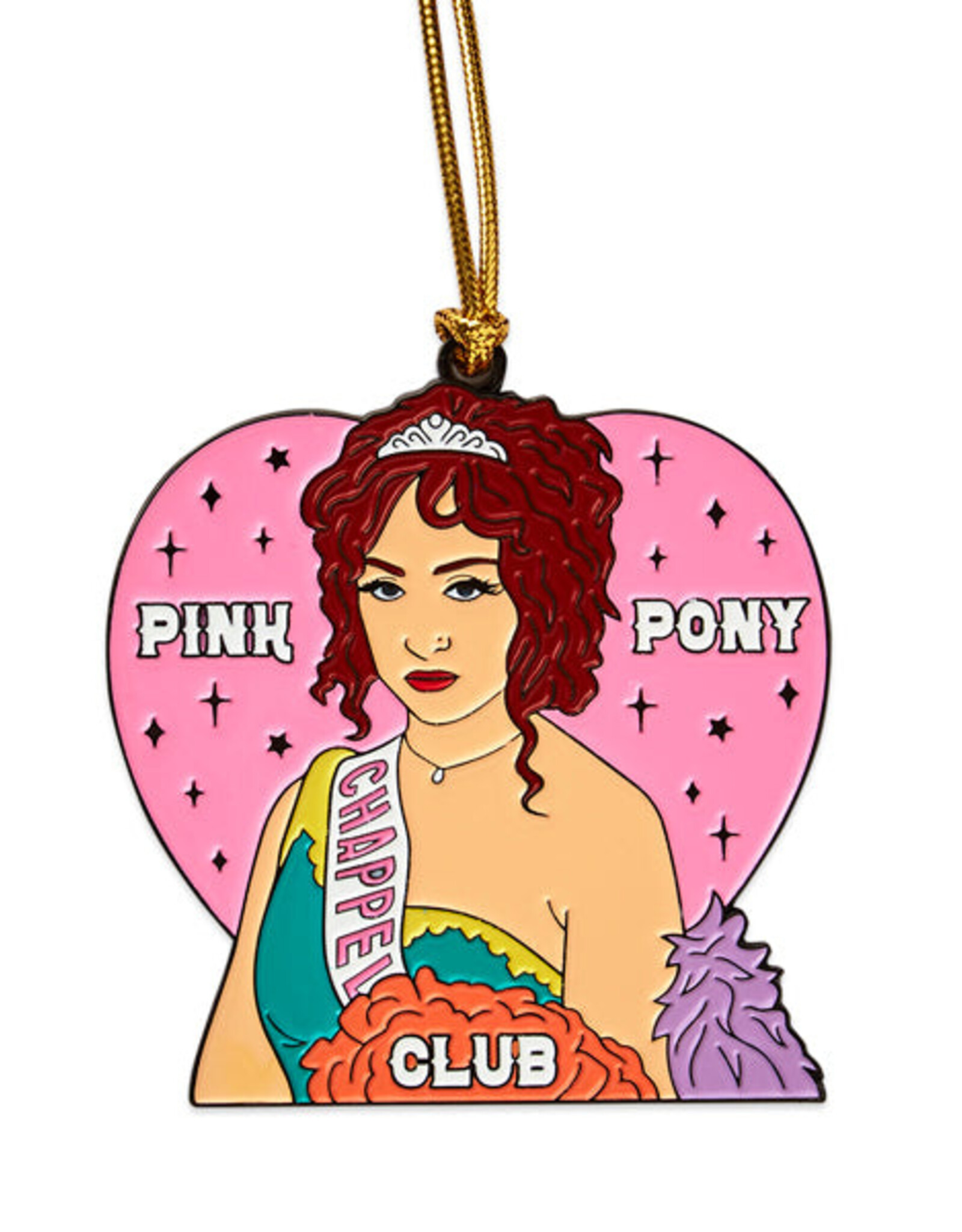 The Found Ornament - Enamel: Chappell Roan Pink Pony Club