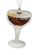 Drawn Goods Ornament - Glitter Shaker: Espresso Martini