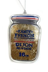Drawn Goods Ornament - Glitter Shaker: Dijon Mustard