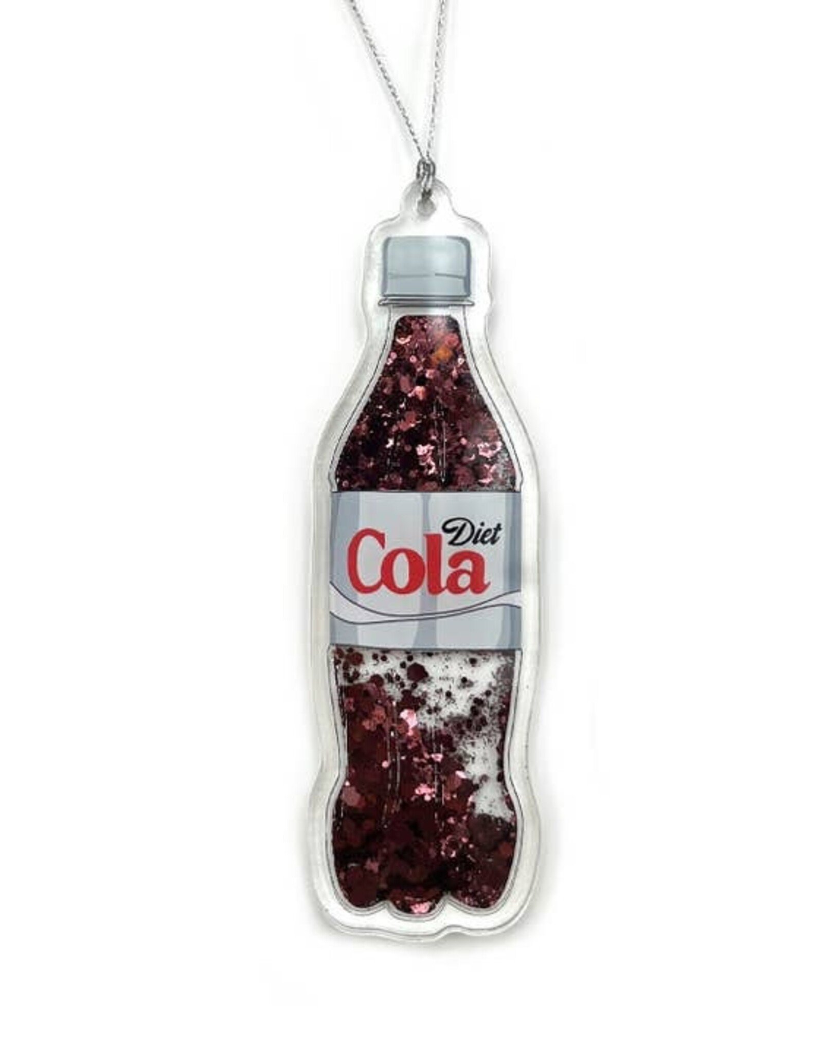 Drawn Goods Ornament - Liquid Glitter: Diet Coke Cola