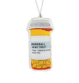 Drawn Goods Ornament - Shaker: Adderall Pill Bottle
