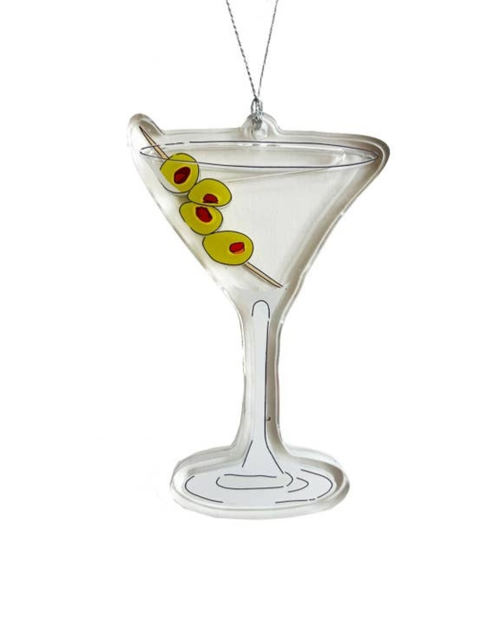 Drawn Goods Ornament - Liquid Shake: Olive Martini