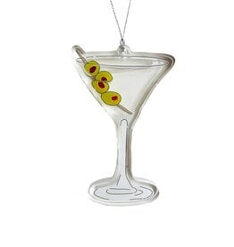 Drawn Goods Ornament - Liquid Shake: Olive Martini