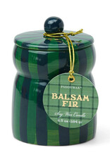 Paddywax Candle - Cabana Stripe: Green/Navy Balsam Fir
