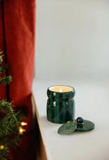 Paddywax Candle - Cabana Stripe: Green/Navy Balsam Fir
